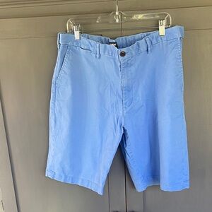 Lands' End Men's Light Blue Flat Front Shorts 38